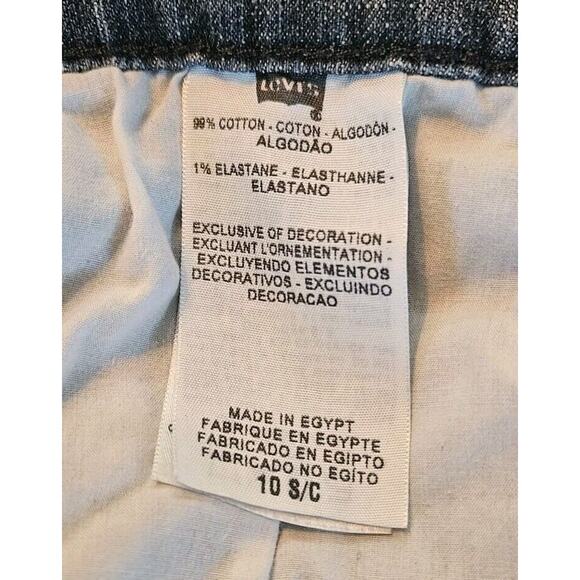 Levi's 515 Womens Jeans Blank Tab Size 10 S/C Mid Rise Bootcut Medium Wash - Picture 7 of 8